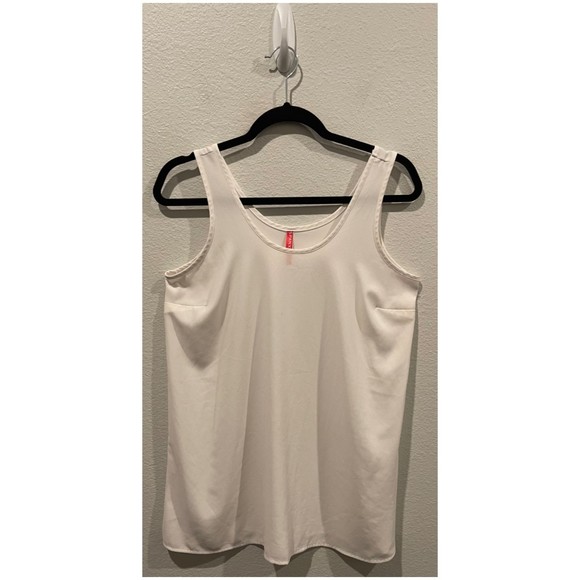 SPANX Tops - SPANX Antique White Round Neck Sleeveless Top